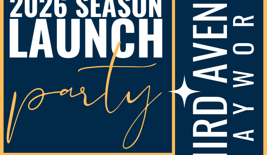 Season Launch Party graphic - March 29, 2026 5pm - 7pm