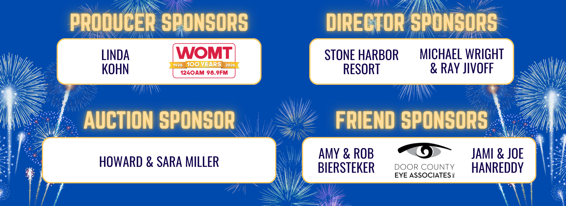 2026 Gala Sponsors
