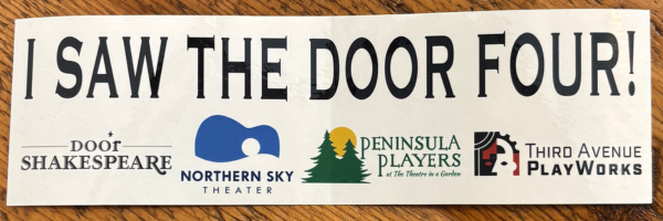 Door Four Bumper Sticker, Door County Theatre